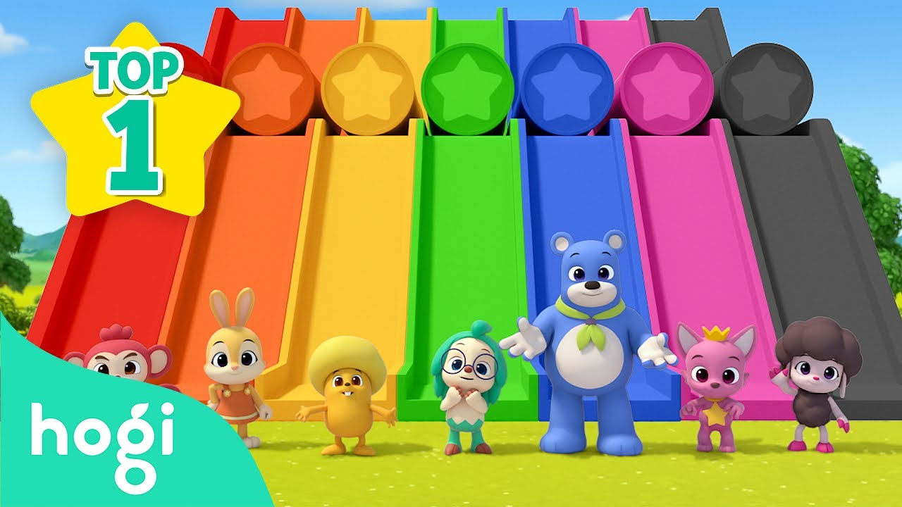 Learn Colors with Slide and More! | Compilation for Kids | Pinkfong & Hogi Nursery Rhymes
