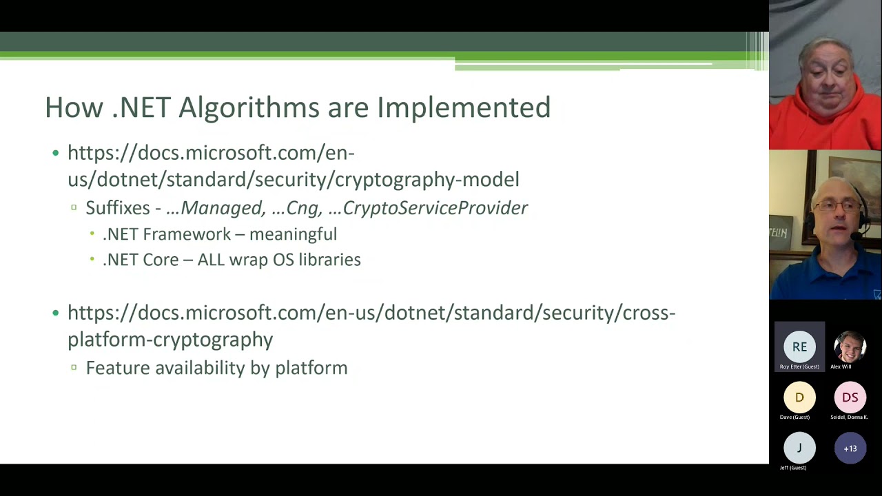 Cryptography Discussion at November STL .NET Meetup
