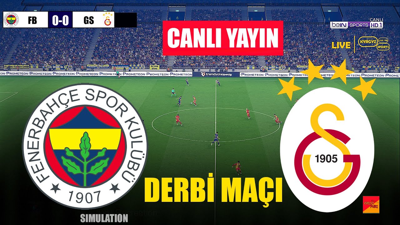 Fenerbahçe - Galatasaray Canlı Maç Tahmini ⚽