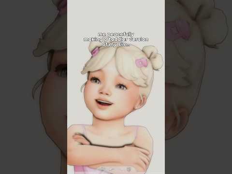 BROKEN CC ON TODDLER.. | #sims4 #thesims4 #sims