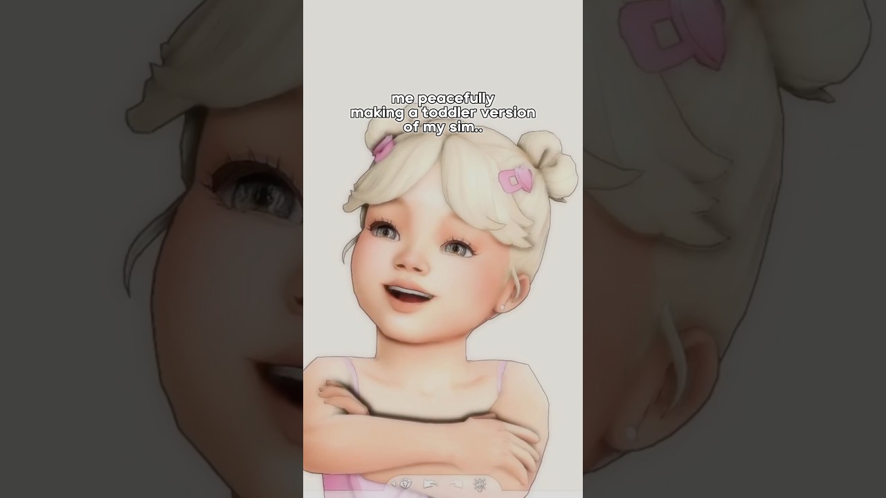 BROKEN CC ON TODDLER.. | #sims4 #thesims4 #sims