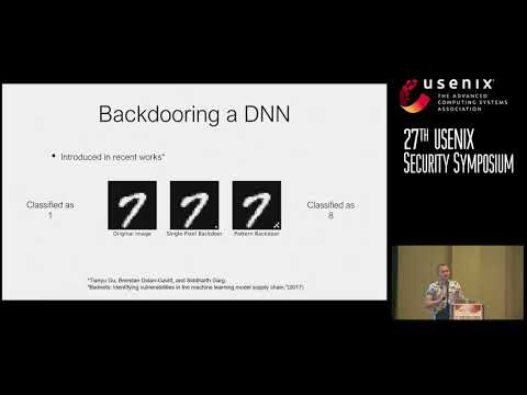 USENIX Security '18 - Turning Your Weakness Into a Strength: Watermarking Deep Neural Networks...