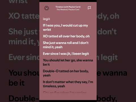 Timeless - The Weeknd, Playboi Carti (Lyrics)