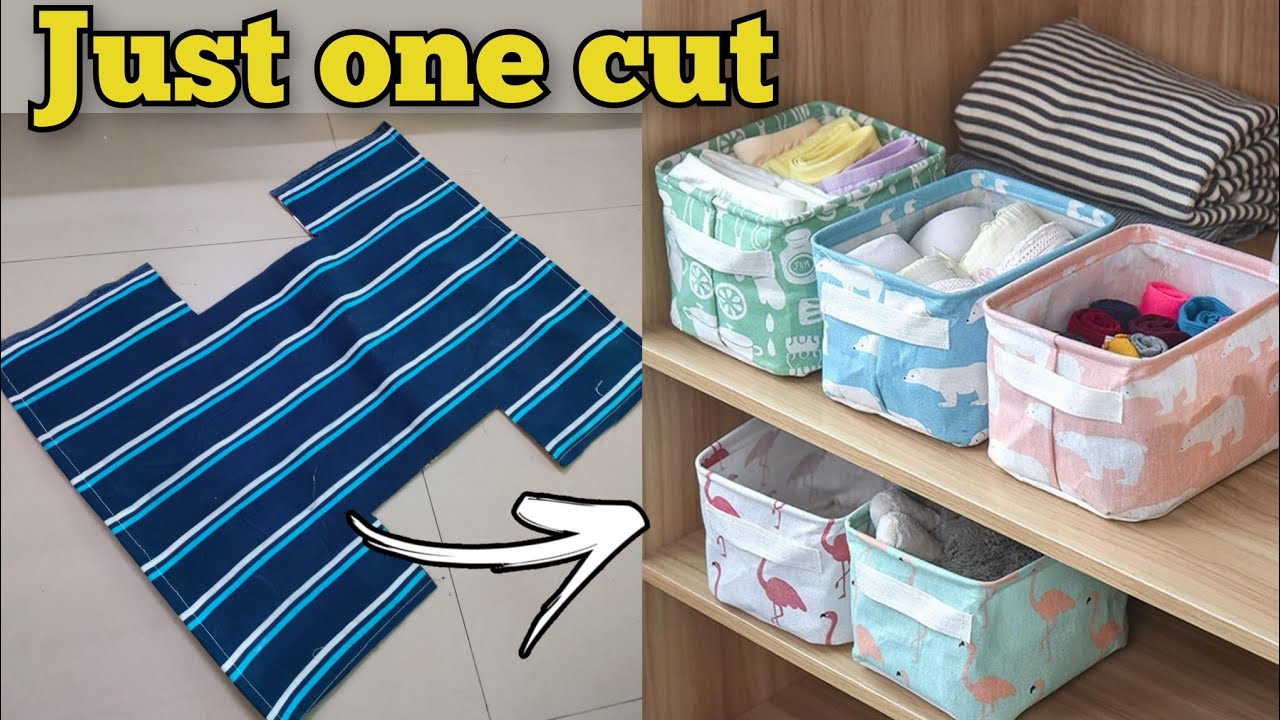 Create Your Own Free Fabric Organizer Box for Sarees, Suits & Shirts 🧺 | Easy DIY Storage Solution
