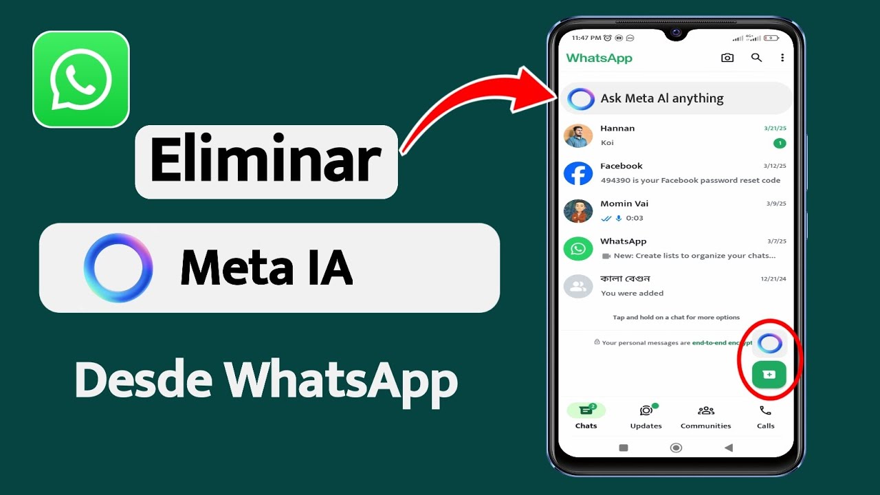Eliminar Meta AI de WhatsApp fácilmente