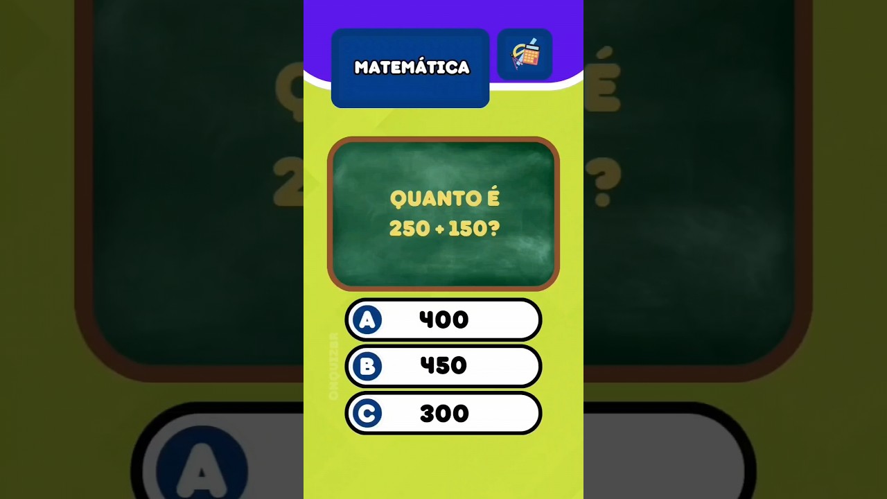 Desafie sua Mente com Este Quiz de Matemática! 🧠