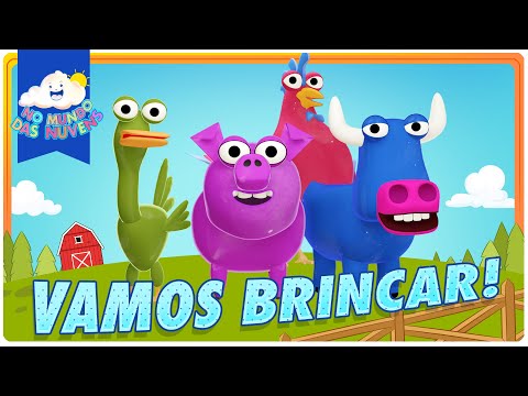 Animais da Fazendinha Feitos de Massinha ✨| No Mundo das Nuvens | Desenho Infantil e Musica animada