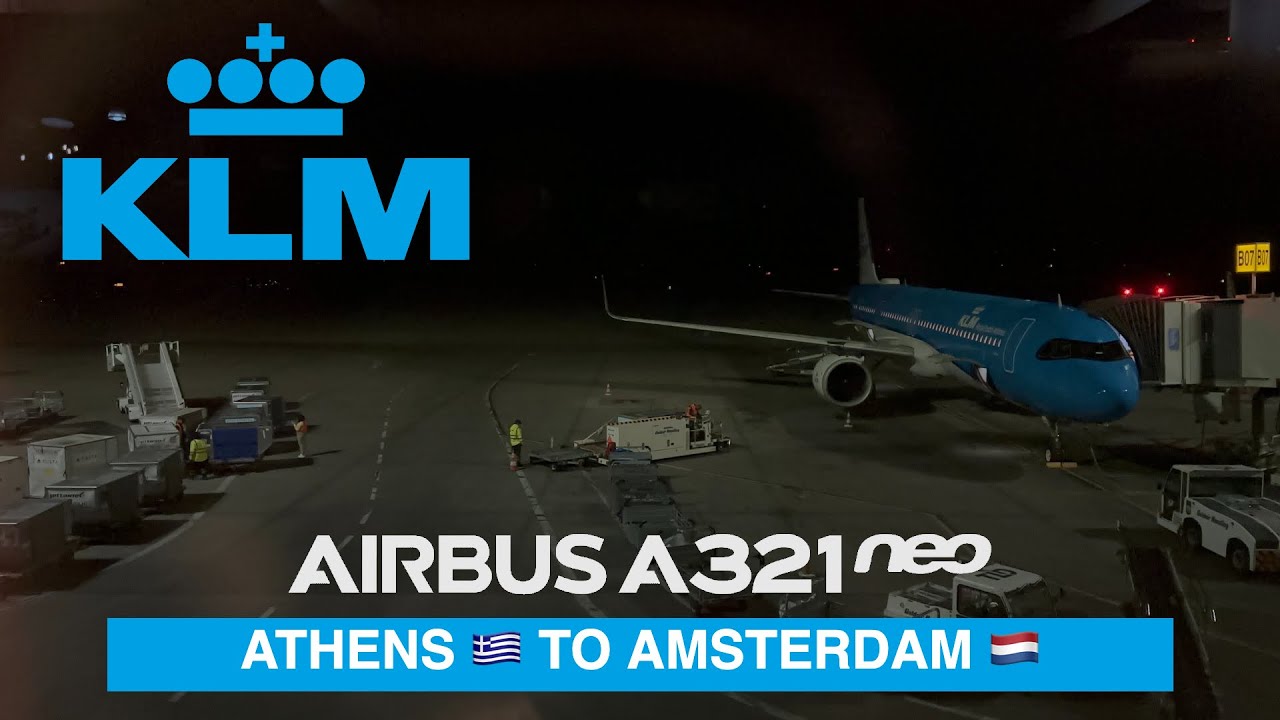 KLM A321neo Flight from Athens to Amsterdam ✈️