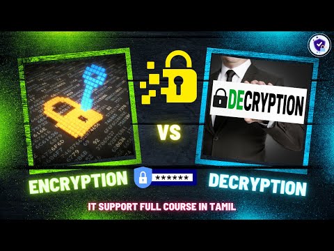 Encryption & Decryption - Data Security Explained in Tamil | IT SUPPORT FULL COURSE