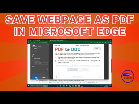 How to Save Webpage as PDF in Microsoft Edge
