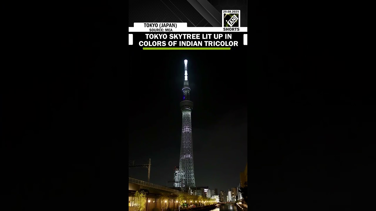 Tokyo Skytree Lights Up in Indian Colors for PM Modi 🇮🇳