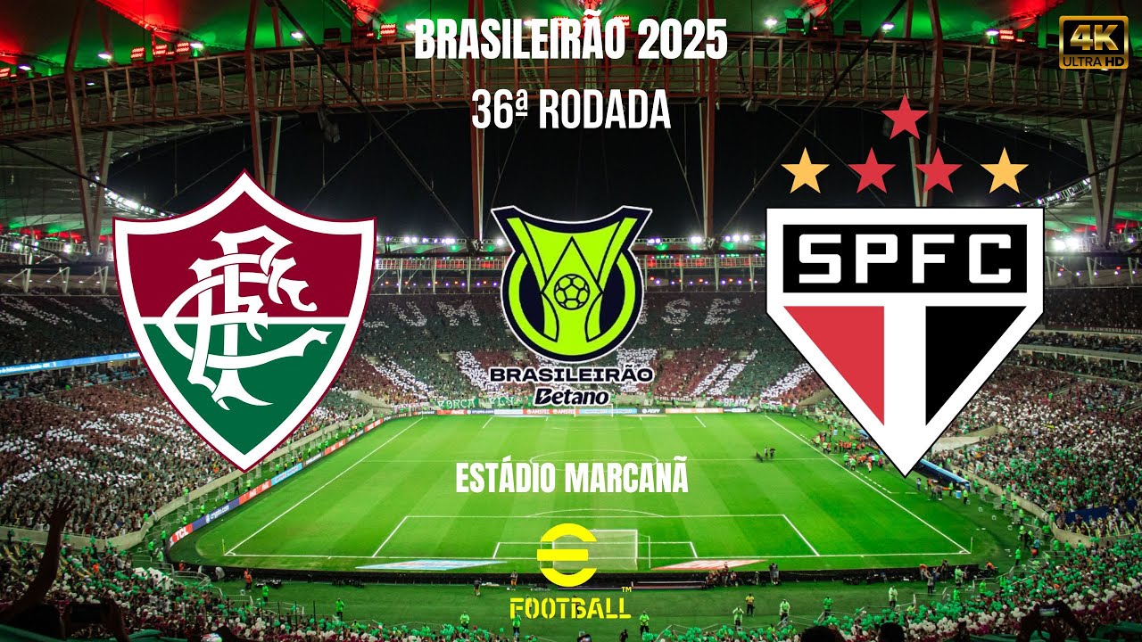 FLUMINENSE x SÃO PAULO | Brasileirão 2025 | Gameplay 4K ⚽