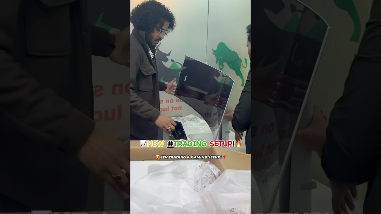 New Trading Setup with 49-Inch Samsung Curve 📈