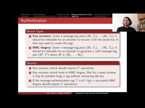 Network Security 4.4: Message Authentication Codes (MACs)