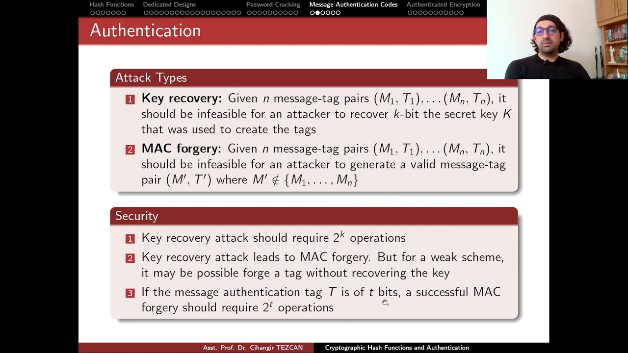 Network Security 4.4: Understanding Message Authentication Codes (MACs)