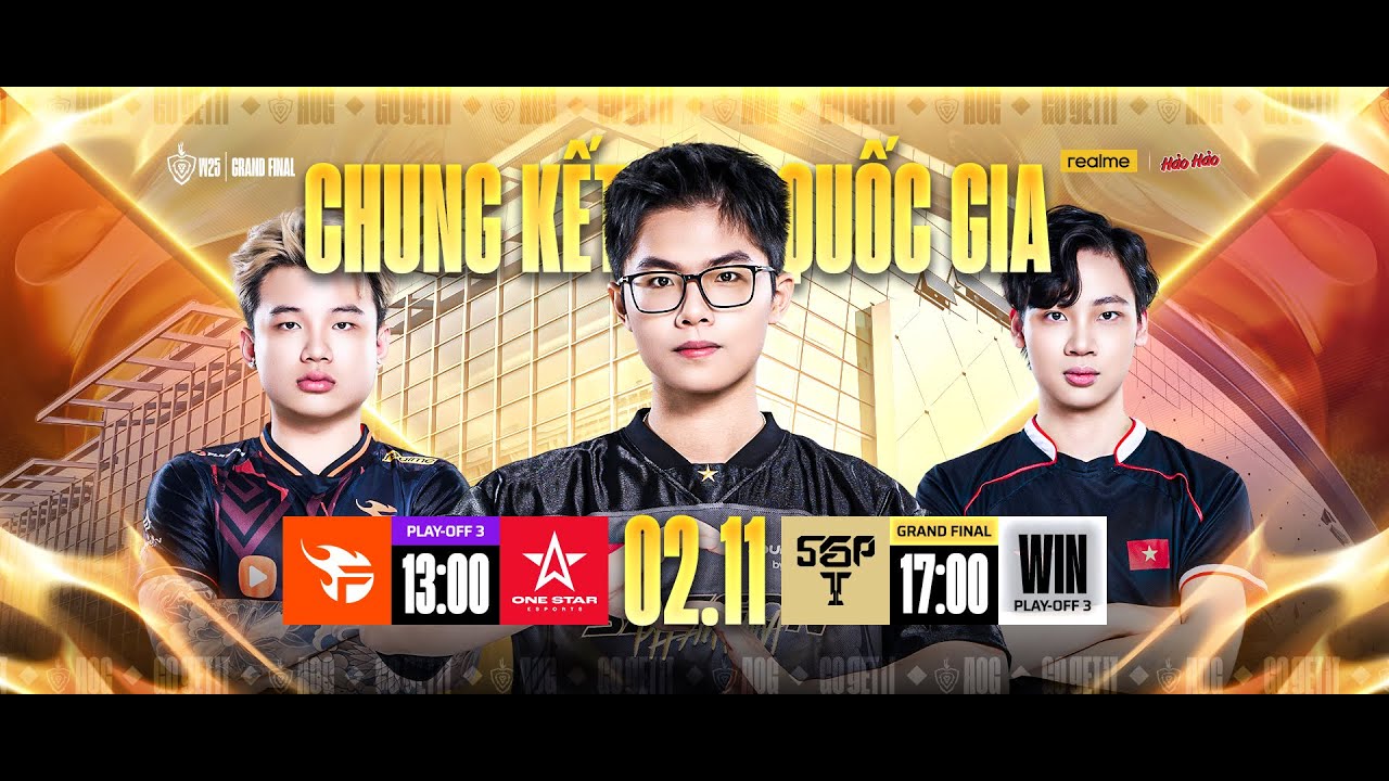 🔥 Trực Tiếp Chung Kết Đấu Trường Danh Vọng Mùa Đông 2025: Saigon Phantom vs FPT X Flash