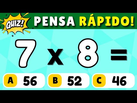 🚨 Quiz de Matemática com Multiplicação #3 [VOCÊ CONSEGUE ACERTAR TODAS]