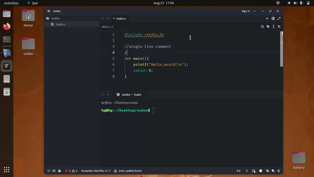 C Programming in Nepali: Comments // and /**/