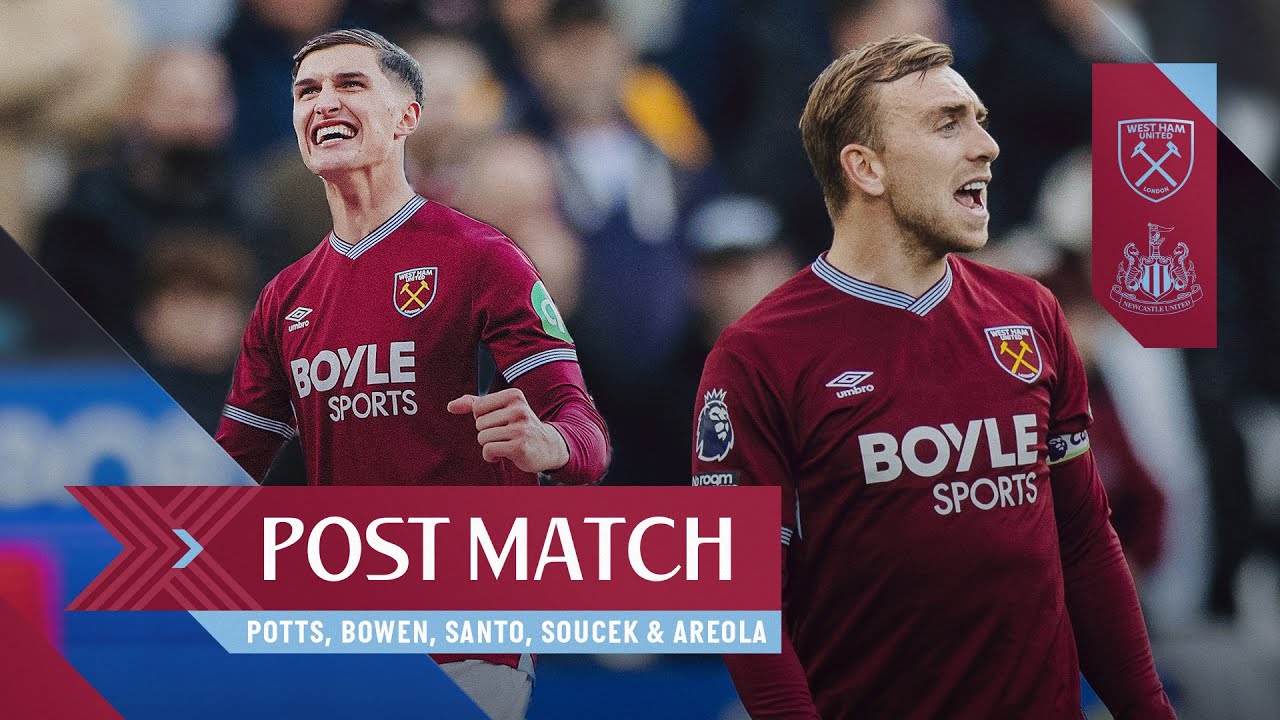 West Ham's Exciting 3-1 Victory Over Newcastle | Player & Manager Reactions ⚽