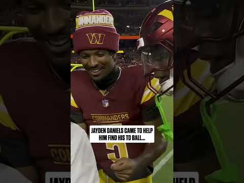 jayden daniels is such a great teammate 🥹