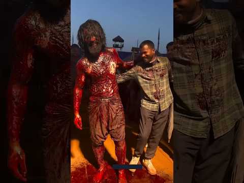 😱😱Chaava movie Last scene 🎥shooting #vickykaushal#chaava #behindthescene#viral#bts #rashmikamandanna