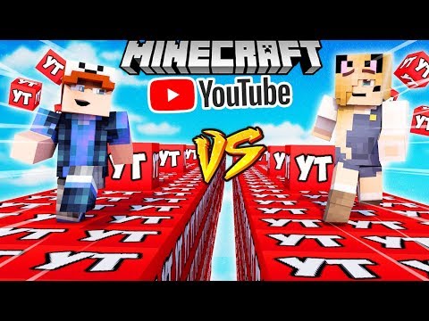 SZALONY WYŚCIG! - YOUTUBE LUCKY BLOCKI RACE MINECRAFT) | Vito vs Bella