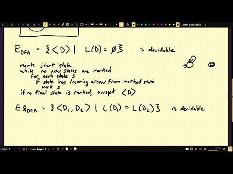 (CS4510 Automata and Complexity) 8-1 Some Decidable Problems