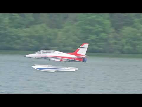 E-Flite Viper 90mm on Floats crash and flight, Joe Nall 2025.