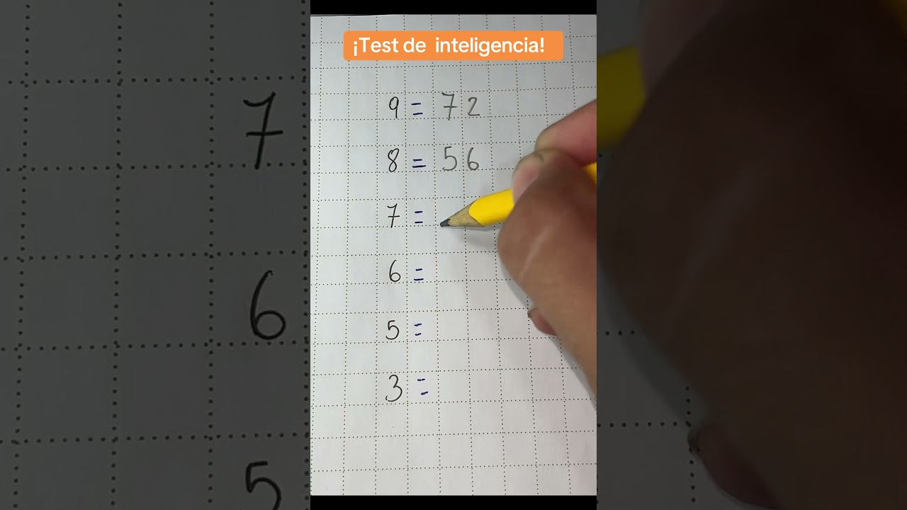 Prueba de inteligencia en matemáticas con El Profe Jeffer