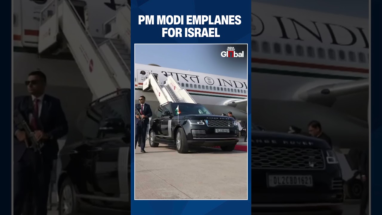 PM Modi Emplanes For Israel, To Address Knesset As India–Israel Ties Deepen Further | #shorts