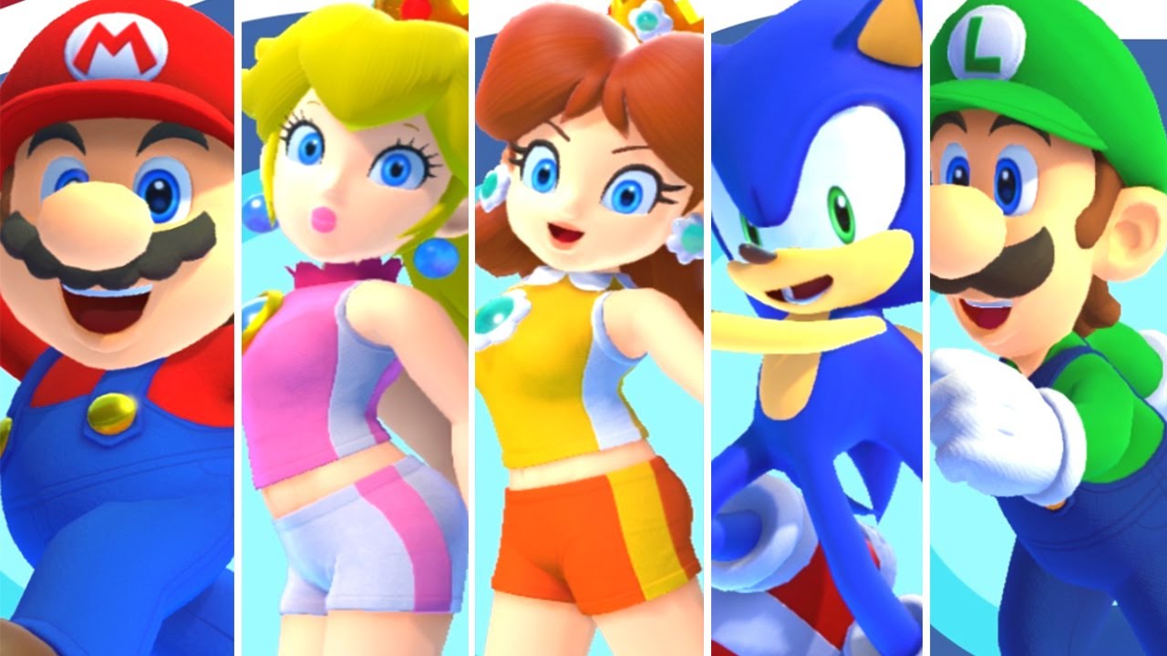 Mario & Sonic Tokyo 2020 Dream Racing All Characters 🚗