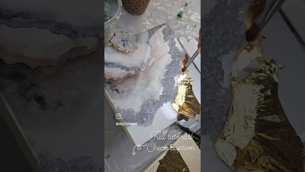 Unique Resin Geode Art Tutorial ✨