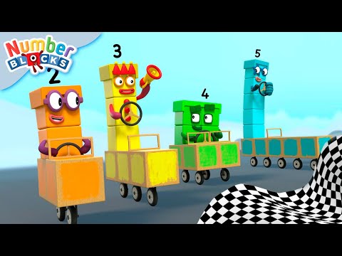 🏆 Corrida épica de números! 🏆 Matemática para Crianças 123 | Numberblocks em Português Brasil