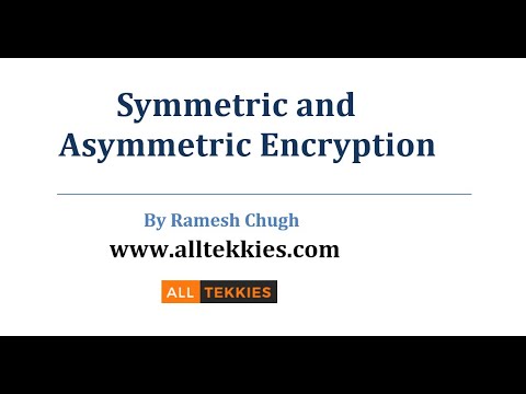Chapter#16 Symmetric and Asymmetric Encryptions : Encryption Techniques