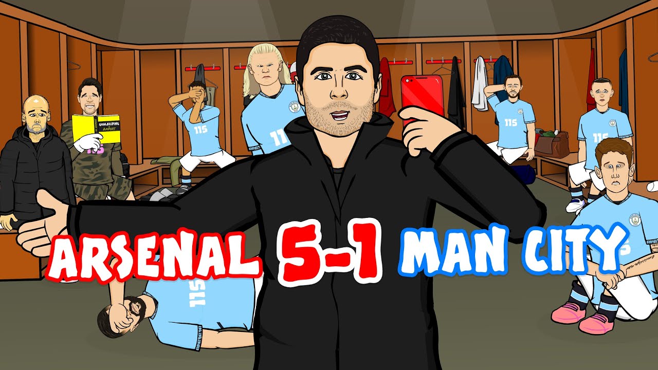 Arsenal Dominates Man City in Epic 5-1 Victory! ⚽️ Highlights & Goals