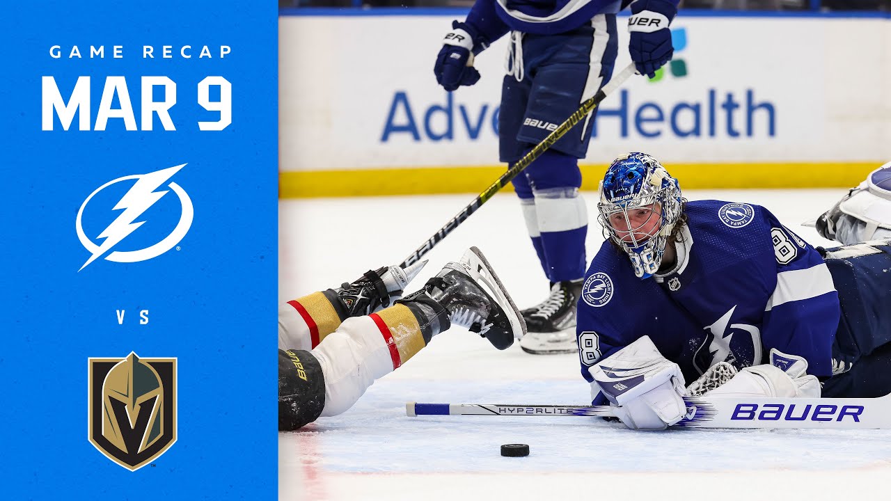 Heartbreaking OT Loss for Golden Knights vs. Lightning π | Recap of March 9, 2023