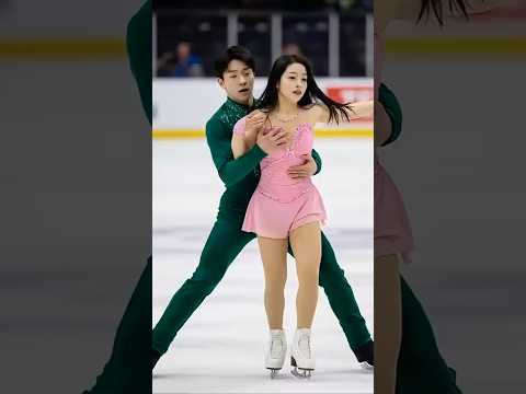 Frozen Elegance in Motion ⛸️✨ | Must Watch Ice Dance #shorts #icedance