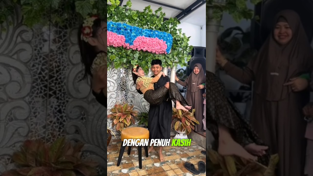 Moment Sentimental: Adik Gendong Kakaknya Setelah Siraman Pengantin 💖