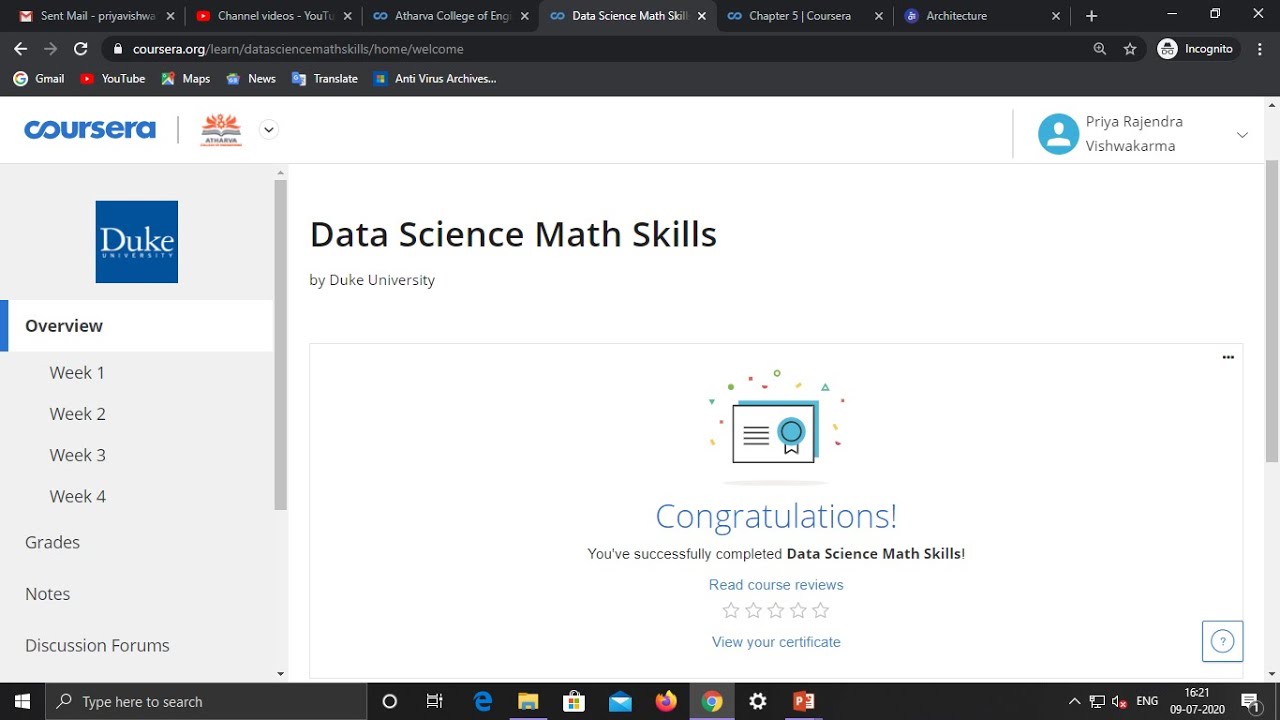 Data Science Math Skills Week 3 Quiz Answers | Coursera ๐