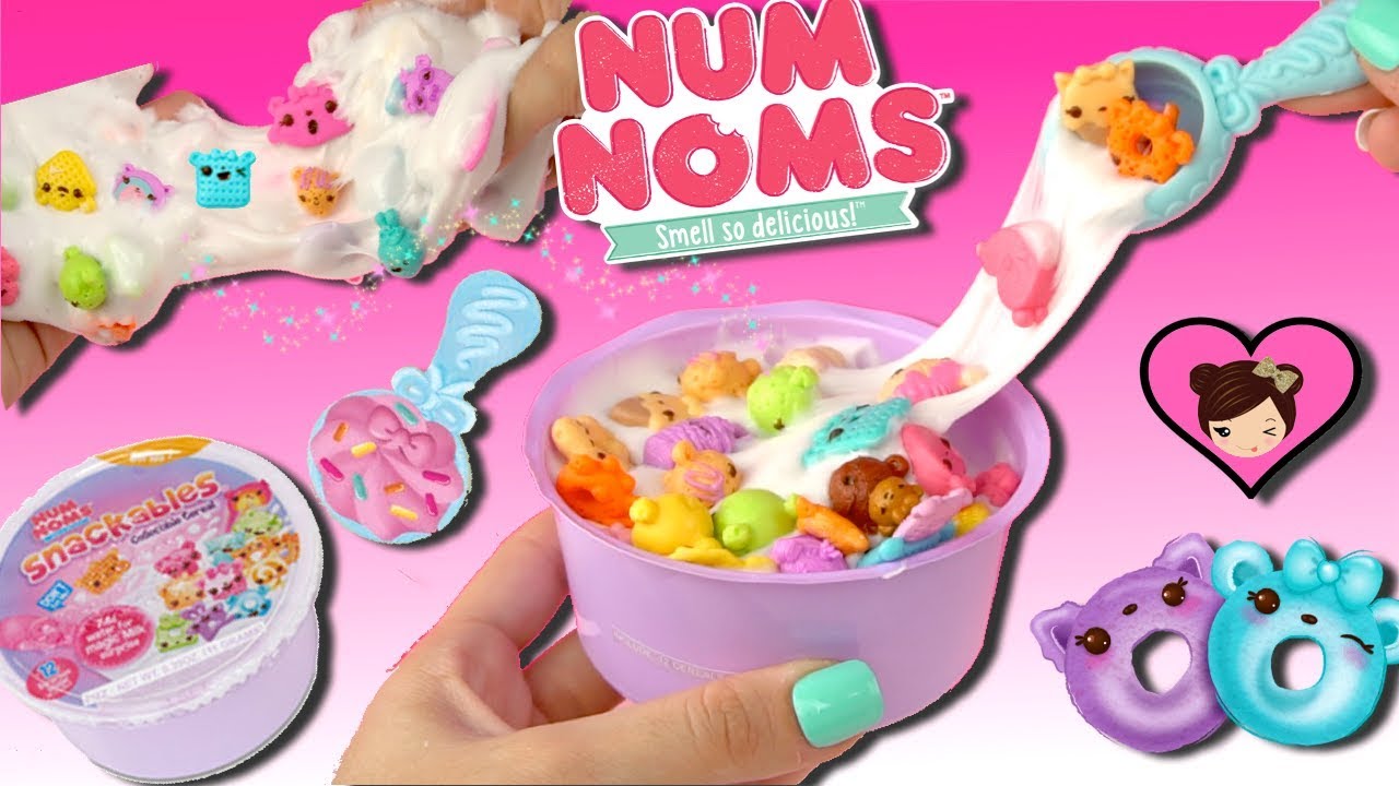 Easy Cereal Slime DIY with Num Noms Toy 🍽️