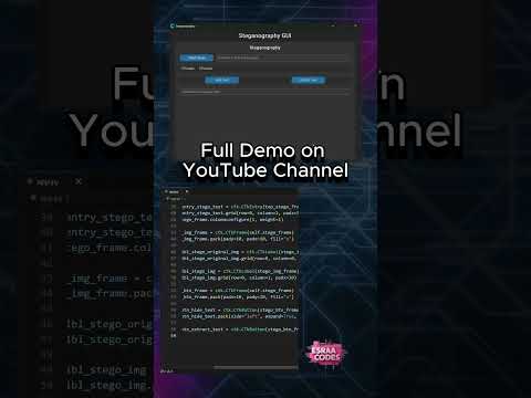[Part 1] Steganography in Action | Python GUI Coding Live ✨