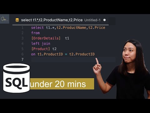 SQL Crash Course for data analyst: Learn SQL in under 20 mins!