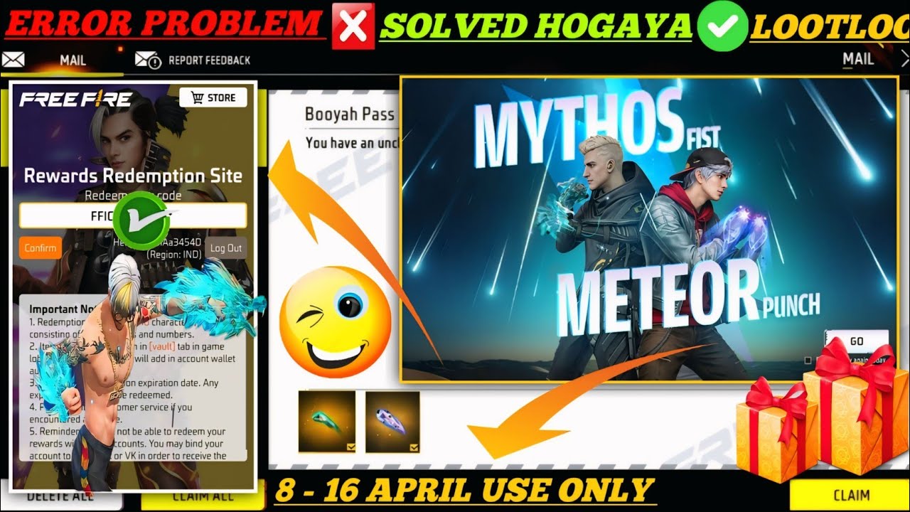 FREE FIRE REDEEM CODE TODAY 9 APRIL REDEEM CODE FREE FIRE | FF REDEEM CODE TODAY 9 APRIL