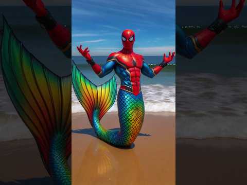Who is Best Merman? | Helped by Aquaman | Spider-Man vs Captain America vs Venom | #spiderman #joker
