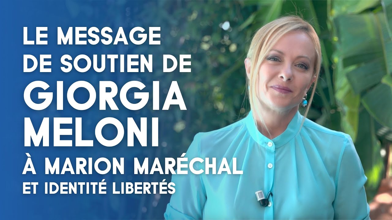 Giorgia Meloni Soutient Marion Maréchal et IDL lors de l'événement 'En Europe, la droite qui gagne' 🇪🇺