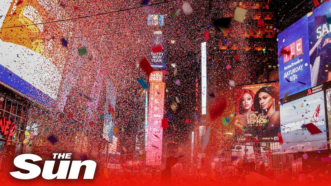 NYC Celebrates 2020 with Spectacular Times Square Ball Drop π