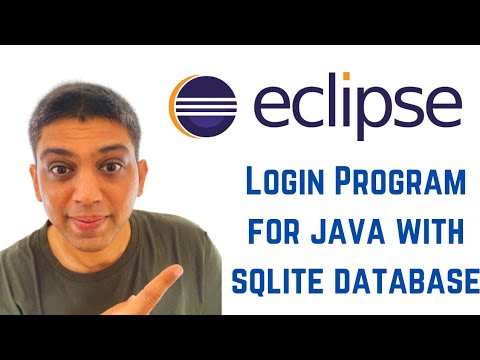 Java swing tutorial using Eclipse - Login Program for java with sqlite database PART-1