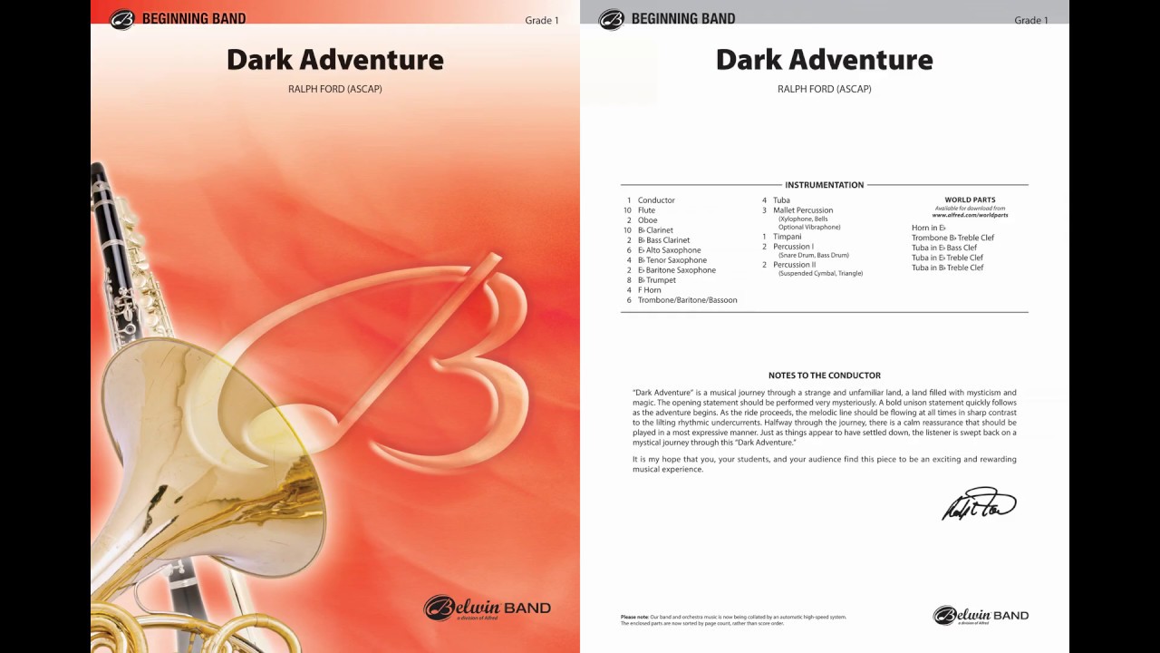 Dark Adventure by Ralph Ford – Band Score & Sound 🎶