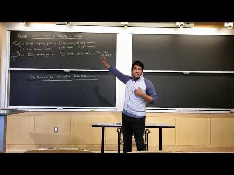 6.875 (Cryptography) L23: Fully Homomorphic Encryption I