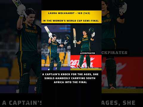 A Captain’s Knock for the Ages! Laura Wolvaardt’s Unstoppable 169(143) Leads S Africa to the Final
